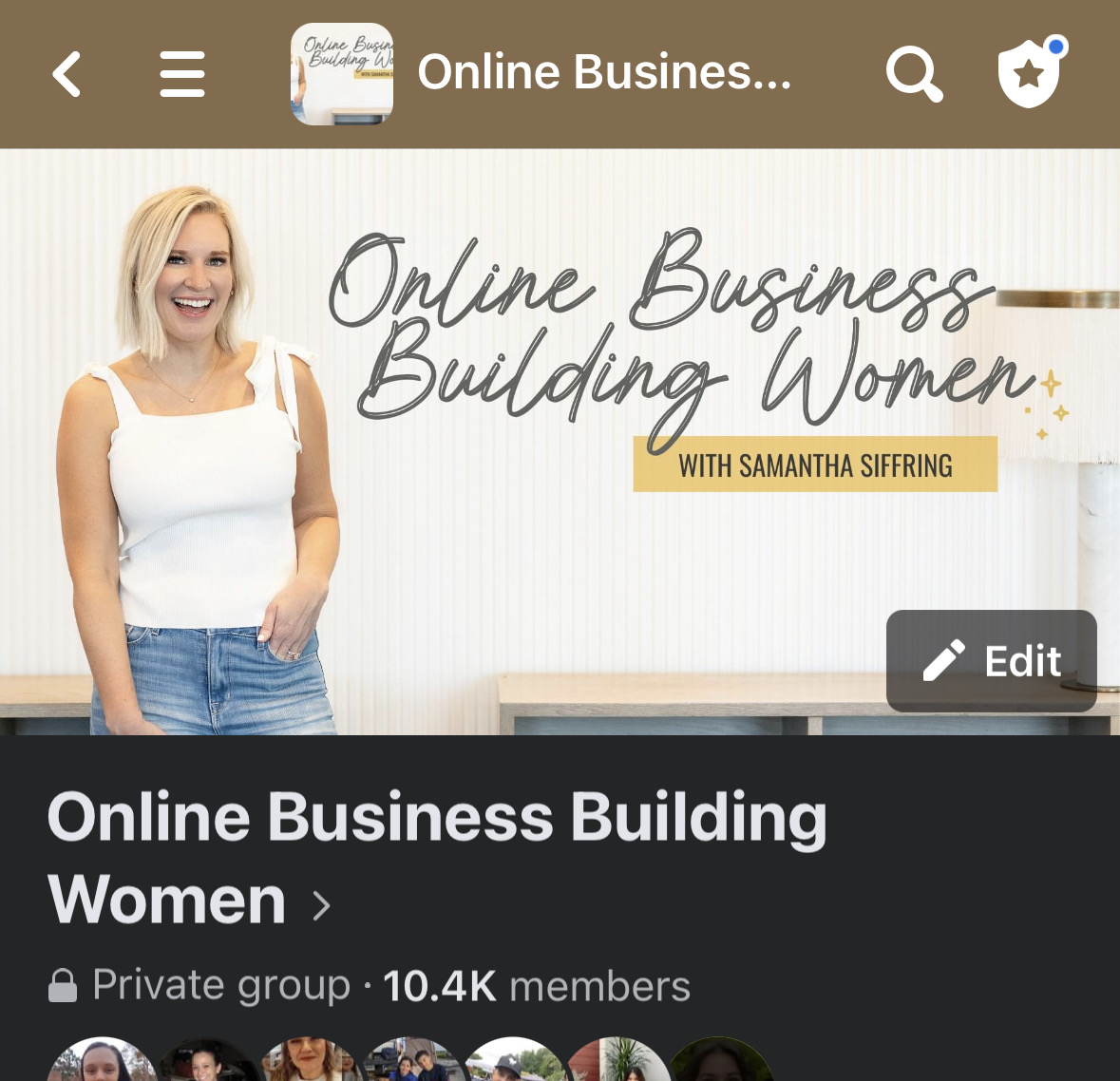 Online Business Building Women community